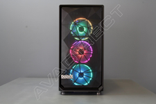 Fractal Design Meshify S2 Black - TG Tempered Glass Mid Tower Case Front View