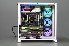 Lian-Li PC-O11 Dynamic Tempered Glass, White - side view