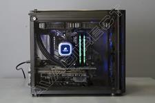 Corsair Crystal Series 280X RGB Tempered Glass Cube case - side view