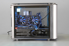 Thermaltake evel 20 VT Tempered Glass Black, Mini Cube Case - side view