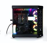 HYTE Y70, Tempered Glass, No PSU, E-ATX, Pitch Black, Mid Tower Case