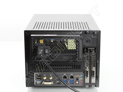 Cooler Master Elite 120 Advanced mini gaming pc rear