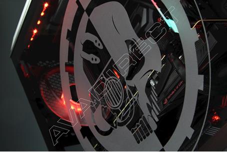 Side Panel Warhammer Etching- side view