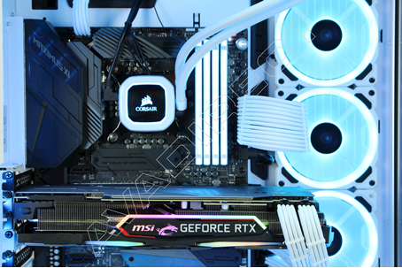 Custom Z370 PC- zoom side view