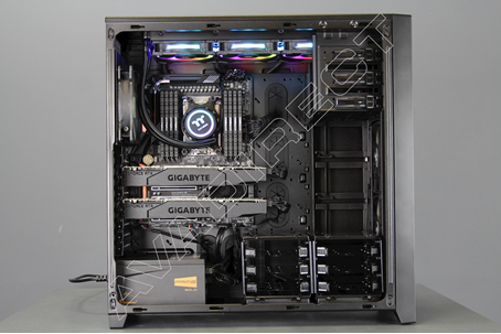 Corsair Obsidian Series 750D Airflow Edition, XL-ATX, Black, Full Tower Case - side view