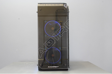 Thermaltake View 71 Tempered Glass, E-ATX, Black, Full Tower Case - front view
