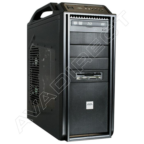 This custom PC provides the combination of style and performance ideal for any graphics enthusiast. The Cooler Master Storm Scout black mid tower chassis not only provides a great appearance but incorporates total functionality, high air flow, low noise and a compact footprint. The new Intel Core i7-930 Quad-Core processor selected offers superb performance and great overclocking potential. The combination of Intel Turbo Boost technology and Intel Hyper-Threading technology allow for maximum performance to match the heaviest workload. The Intel X58 chipset is excellent for potential system upgrades in conjunction to overclocking. The ATI Vapor-X Radeon HD 5750, 1GB graphics card provides excellent speed, responsiveness and performance to the graphics enthusiast. The combination of two Western Digital, ITB Caviar hard drives enables this system to run at optimal speed and power at a great price. The system is also built with a Lite-On Blu-ray Disk Combo Dive which can rapidly recognizes a BD-ROM combined with fast playing times and quality burns. A Corsair TX Series Power Supply gives solid performance and power throughout the system. Once again AVADirect has met the needs of the customer by catering to the specifically tailored recommendations of the client to create an excellent machine.