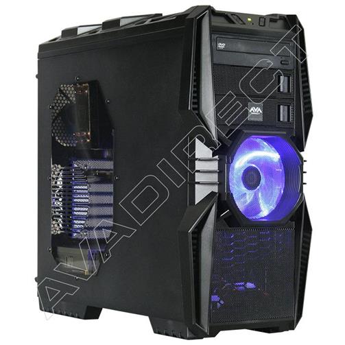 There are those that want complete custom systems from AVADirect, and there are those who want to build their own computers. For the individuals that want a mixture of both, we offer our barebone configuration that provide you with the choice to have us ship it assembled or as parts. This end-user decided to let us build it, and give him the option to add parts in the future. Keep in mind, all of our configurations are fully upgradable, but our barebones allow you to exclude vital components like the processor, RAM, graphics card, or hard drive in case you plan to re-use parts from a previous system or purchase them and complete the assembly yourself. This configuration is more modest than it is robust, but there’s nothing wrong with that. As an average, everyday-use computer it’s perfect for today’s applications and hardware requirements for most light-games.