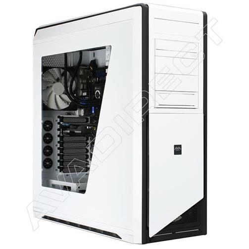 Our Custom Gaming PC configurator allows individuals to pick and choose the exact type and brand of components to use in their finalized build. This particular end-user decided to choose the Ivy Bridge platform, and with style. The style begins with the NZXT Switch 810 White Full Tower Case w/ Window. The MSI Z77A-GD65 motherboard is a great start to the overall configuration due to the expansion slots and I/O port including various ports on the rear of the board. The Intel Core™ i5-3570K Quad-Core processor is plenty to drive this gaming PC, especially with a Gigabyte GeForce® GTX 670 graphics card and Corsair 16GB (4 x 4GB) Vengeance RAM kit. The Crucial 512GB M4 SSD is a nice finishing touch on the configuration, as it will speed up Windows performance and reduce load screen times during games.