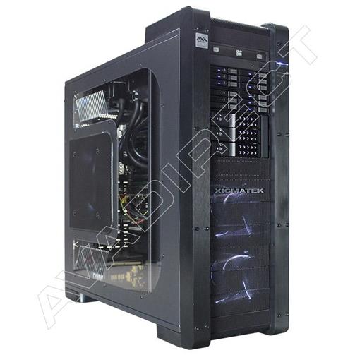 This magnanimous workstation features one of the largest, HPTX cases we offer: The Xigmatek Elysium Black Case. We loved this case specifically due to how dynamic it is; excellent for air-cooled builds, exceptional for custom liquid cooling systems, you can’t go wrong! This build appears to be geared toward video/photo editing, considering it’s using two eon E5-2680 eight-core processors, 128GB of Kingston ECC Registered memory, EVGA’s GeForce GTX 770 Superclocked graphics card, and nine (that’s no typo!) yes, NINE Samsung 512GB 840 Pro Series SSDs in RAID. Just imagine the read/write performance on the RAID array, wow! The system, actually, is being used for forensic analysis with a law-enforcement office. While AVADirect is proud to offer high-end builds to professionals and enthusiasts, nothing warms our souls more than knowing system we build are directly contributing to providing justice and extensive studies in the like. Possibilities of custom builds are endless, and AVADirect is here to extend those possibilities beyond boundaries never sought after!