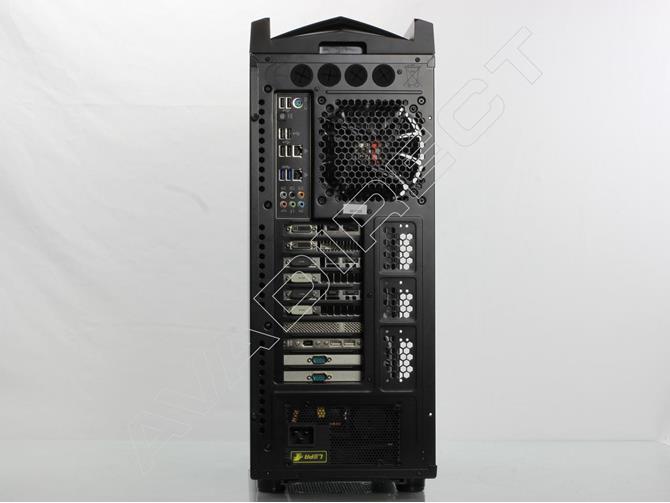 Rowewill Thor V2 Black Case workstation computer rear