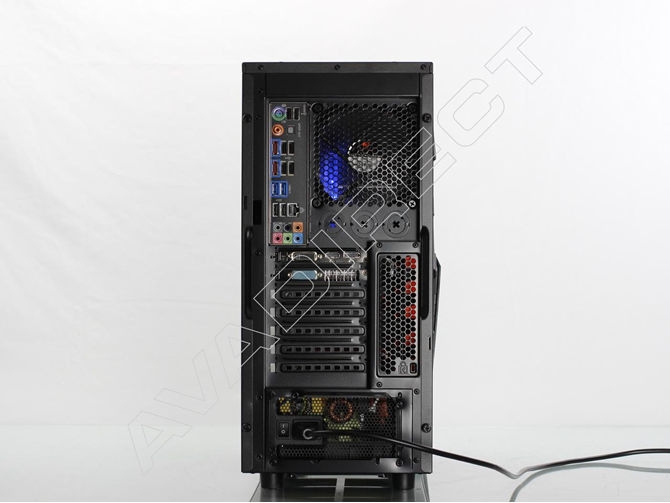 Cougar Challenger Black/Orange Case gaming deskop rear