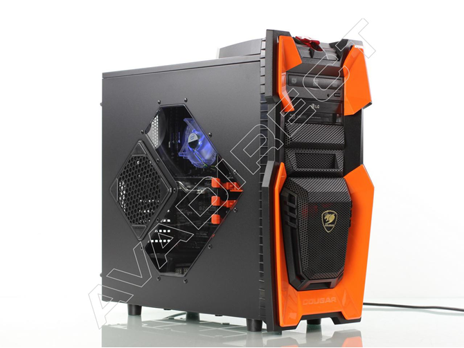 Cougar Challenger Black/Orange Case gaming computer side panel