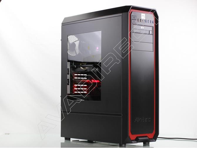 Antec Nineteen Hundred Red Case gaming computer
