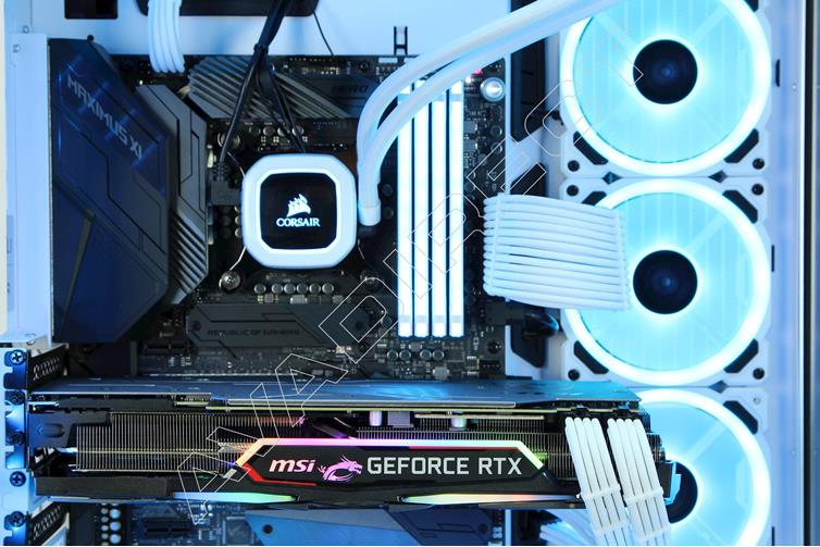 Custom Z370 PC- zoom side view