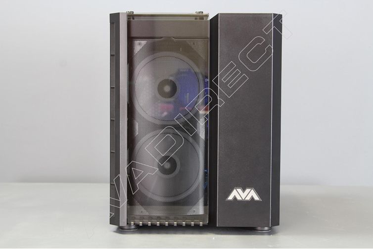 Corsair Crystal Series 280X RGB Tempered Glass, Cube case - front view