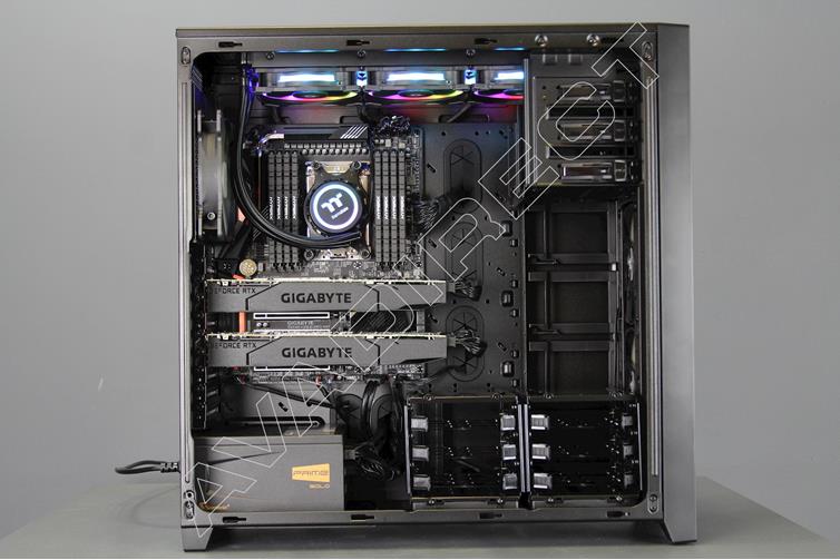 Corsair Obsidian Series 750D Airflow Edition, XL-ATX, Black, Full Tower Case - side view
