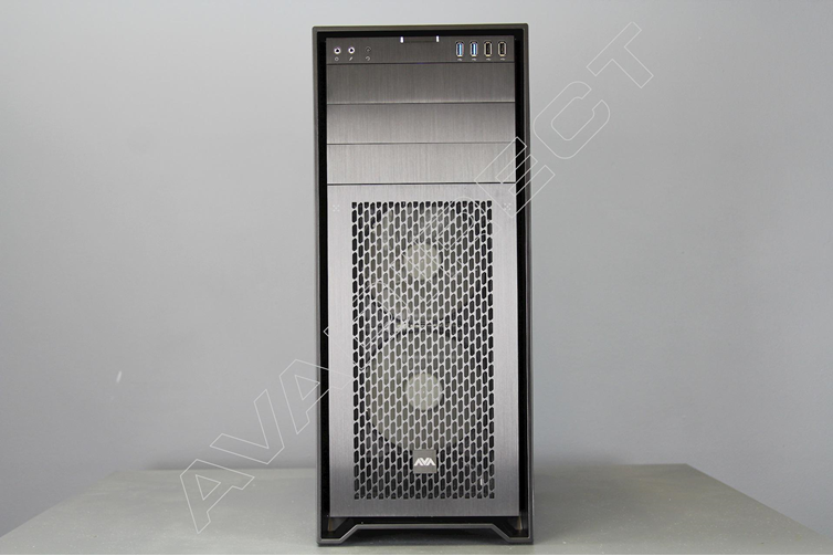 Corsair Obsidian Series 750D Airflow Edition, XL-ATX, Black, Full Tower Case - front view