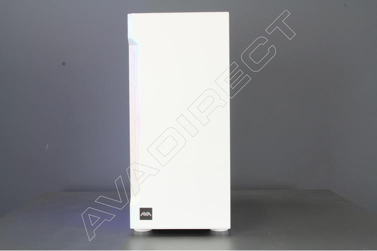 Thermaltake H200 Snow RGB Tempered Glass Mid Tower Case - front view