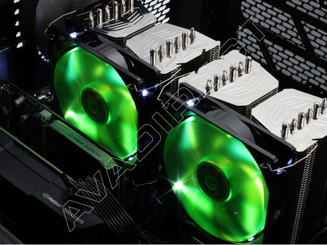 dual green xeon cpu cooler