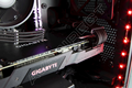 Gigabyte 2070 Windforce- Perfect Cable Management- Interior Shot