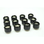 MONSOON Hardline Economy Compression Fittings, 1/2" x 5/8" 12-Pack - Matte Black