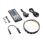 Custom Magnetic Hybrid RGB/UV LED Lighting w/ Remote - 60cm