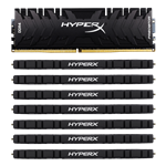 128GB Kit (8 x 16GB) HyperX Predator DDR4 3000MHz, CL15, Black, DIMM Memory