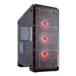Crystal Series 570X RGB Tempered Glass, No PSU, ATX, Red, Mid Tower Case