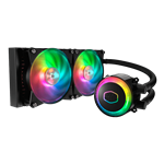 MasterLiquid ML240R RGB, 240mm Radiator, 230W TDP, Liquid Cooling System