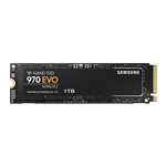 1TB 970 EVO 2280, 3400 / 2500 MB/s, V-NAND 3-bit MLC, PCIe 3.0 x4 NVMe, M.2 SSD