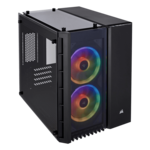 Crystal 280X RGB, Tempered Glass, No PSU, microATX, Black, Cube Case
