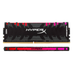 16GB Kit (2 x 8GB) HyperX Predator RGB DDR4 3200MHz, CL16, Black, RGB LED, DIMM Memory