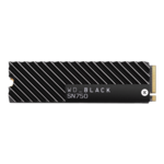 2TB Black SN750, w/ Heatsink, 3400 / 2900 MB/s, 3D NAND, PCIe NVMe 3.0 x4, M.2 2280 SSD