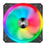 iCUE QL120 RGB 120mm, RGB LEDs, 1500 RPM, 41.8 CFM, 26 dBA, Cooling Fan