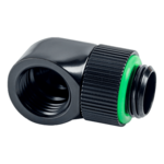 Touchaqua G1/4&quot; Rotary 90-Degree IG1/4&quot; Extender (Glorious Black) (2 PCS)