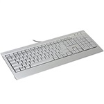 Aurora Premium Silver Keyboard, USB 2.0, 2x USB ports, Audio, Aluminum