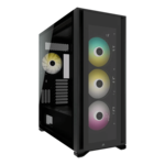 iCUE 7000X RGB Tempered Glass, No PSU, ATX, Black, Full Tower Case