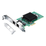 1G Network Card(NIC), Dual RJ-45 Port, X1 Lane, Intel 82576 Chip, Compare to E1G42ET, PCIe Network Adapter