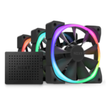 Aer RGB 2 Black 3 x 120mm, w/ Controller, 1500 RPM, 52.44 CFM, 33 dBA, Cooling Fans