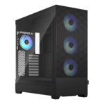 Pop XL Air RGB TG Clear, Tempered Glass, No PSU, E-ATX, Black, Full Tower Case