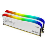 16GB (2 x 8GB) FURY Beast SE DDR4 3200MT/s, CL16, White, RGB LED, DIMM Memory