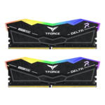32GB (2 x 16GB) T-FORCE DELTA RGB DDR5 6400MHz, CL40, Black, RGB LED, DIMM Memory