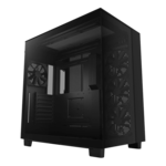 H9 Flow, Tempered Glass, No PSU, ATX, Black, Mid Tower Case