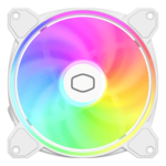 MasterFan MF120 HALO² 120mm, White, ARGB LEDs, 2050 RPM, 51.88 CFM, 27 dBA, Cooling Fan