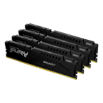 64GB (4 x 16GB) FURY Beast DDR5 6000MT/s, CL40, Black, DIMM Memory