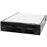 FPM220 Black/Beige 1.44MB 3.5&quot; Floppy Drive + 23-in-1 Card Reader Combo Drive, Type A USB 2.0