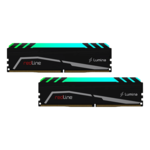 64GB (2 x 32GB) Redline Lumina DDR5 6400MT/s, CL30, Black, RGB LED, DIMM Memory