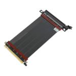 Ultra PCIe 4.0 X16 Riser Cable [RTX4090 RX6950XT x570 B550 Z690 Tested] Shielded High-Speed Vertical Mount Gaming PCI Express Gen4 Straight Socket (15cm / 5.9&quot;) 3.0 Gen3 & TT Compatible