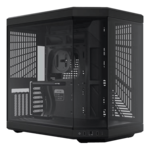 Y70, Tempered Glass, No PSU, E-ATX, Pitch Black, Mid Tower Case